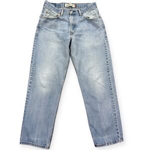 Y2K Levi's 550 Jeans Men's 30x28 Blue Light Wash Relaxed Fit Straight High Rise